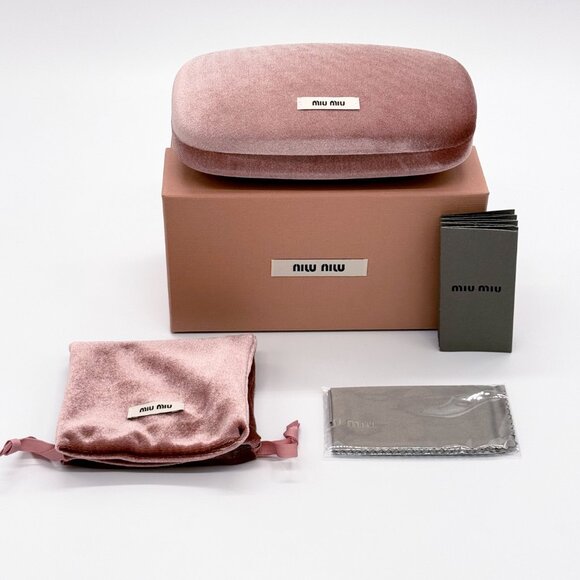 NEW MIU MIU SMU 08Z 11T40F SQUARE WOMEN SUNGLASSES MU08ZS NUDE EYEWEAR MU 08ZS - Picture 10 of 10